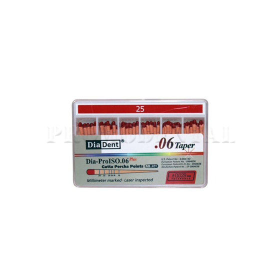 123A-349208-Dia-ProISO Plus Pointes de Gutta Percha .06 – ISO 25